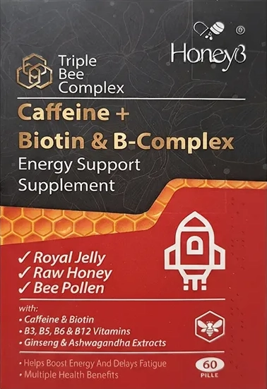 قرص مکمل رفع خستگی و افزایش انرژی هانی تری (Honey3 Energy ) | بندار دارو درمان نوین